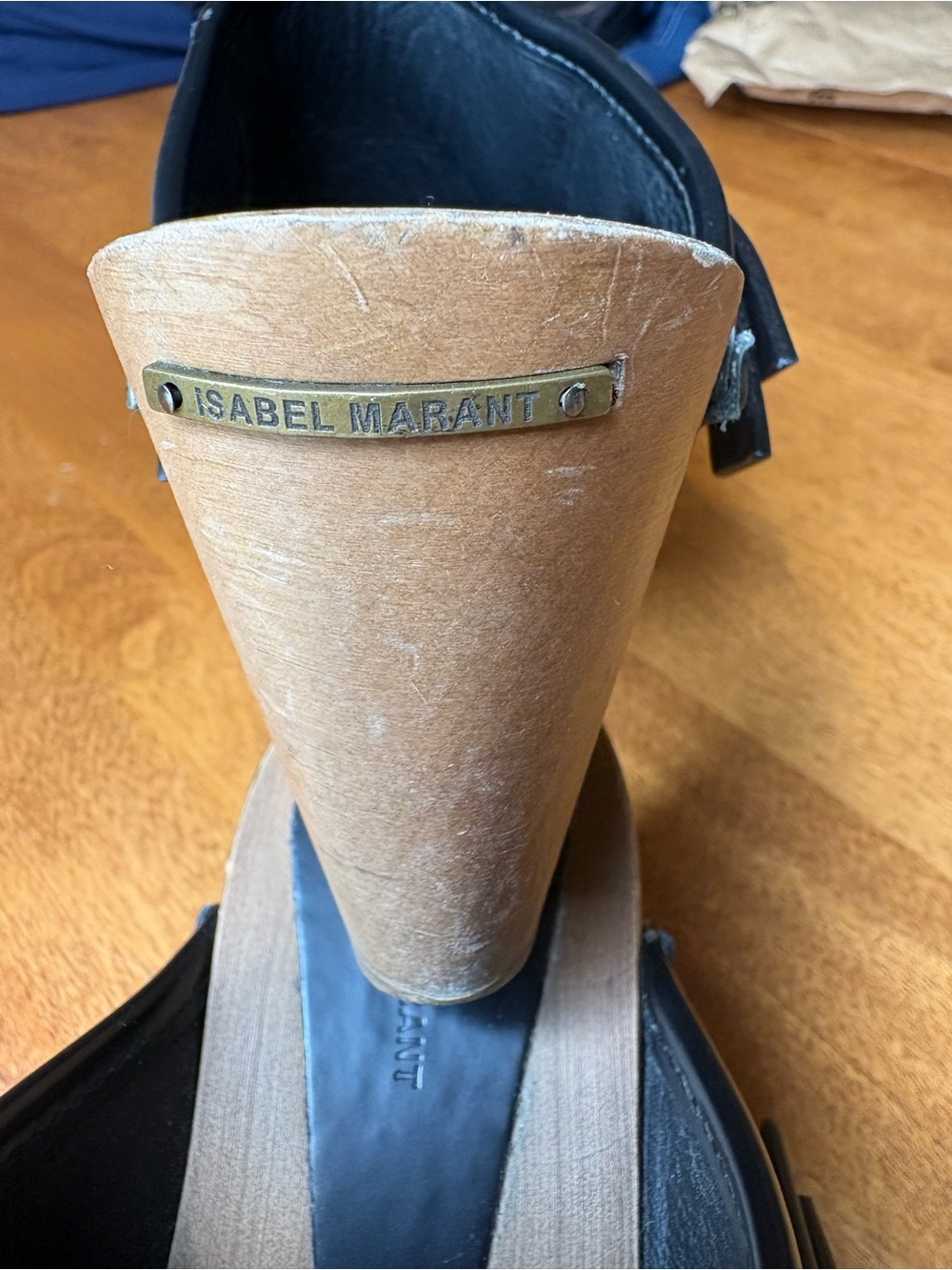 Isabel Marant Titya Black Leather Clog Mule 39 - Picture 5 of 9